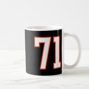 Mug Maillot Uniforme Pla Orange Et Blanc Srts Numéro 7