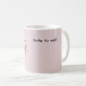 Mug Main avec stylo : Note à soi-même (Devant droit)