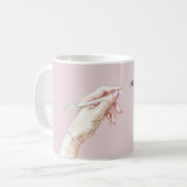 Mug Main avec stylo : Note à soi-même (Devant gauche)