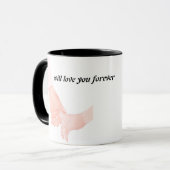Mug Main dans l'amour de la main Art - Parent & Enfant (Devant gauche)