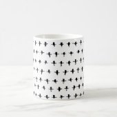 Mug Main de croix noires dessinée géométrique (Centre)