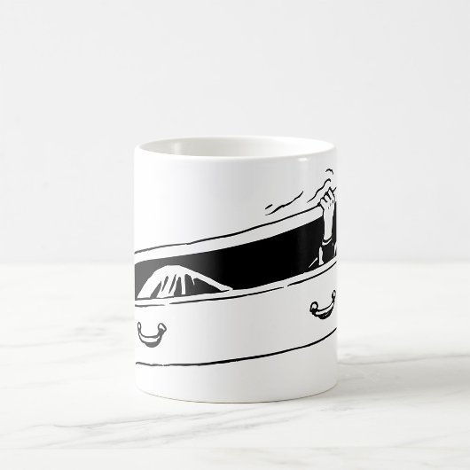 Mug Main de l'horreur émergeant du cercueil
