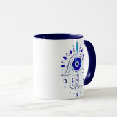 Mug Main de l'oeil malin de Hamsa (Devant droit)