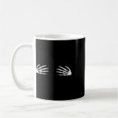 Mug Main de squelette crânien effrayant d'automne Hall (Gauche)