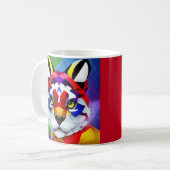 Mug main droite rouge Alexander's Cat (Devant gauche)