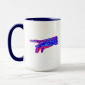 Mug Main d'un Dieu Cyborg (Rouge et Bleu) (Gauche)