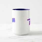 Mug Main d'un Dieu Cyborg (Rouge et Bleu) (Centre)