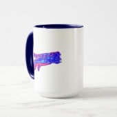 Mug Main d'un Dieu Cyborg (Rouge et Bleu) (Devant gauche)