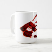 Mug Main effrayante rouge d'Halloween (style n° 2) (Devant gauche)