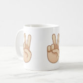 Mug Main Emoji de victoire (Devant gauche)