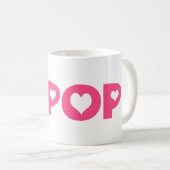 Mug Main et coeur coréens de symbole de Kpop de vague (Devant droit)