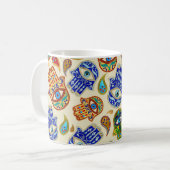 Mug Main Hamsa - Main de Fatima coloré motif (Devant gauche)