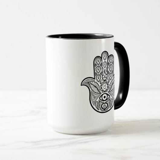 Mug Main inspirée de Hamsa (Devant droit)