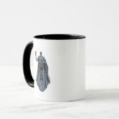 Mug Main noire avec crâne 2 (Devant gauche)