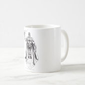 Mug Main noire avec crâne 3 (Devant droit)