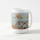 Mug Main Painted by Number | Dolphins | (Devant droit)