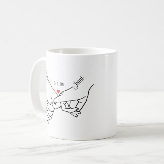 Mug Main personnalisée (Devant gauche)