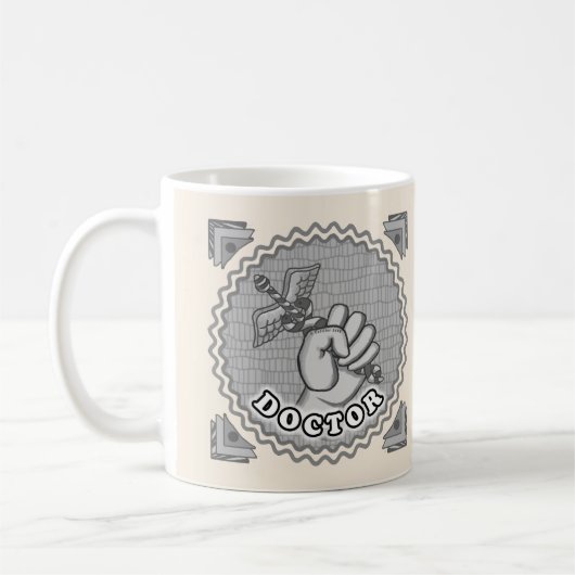 Mug Main tenant caducée médecin (Gauche)