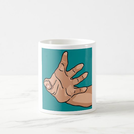 Mug Main tendue en perspective
