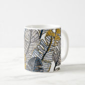 Mug Main tirée : Feuilles tropicaux (Devant droit)