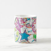 Mug Main Tirée Par EDDArt - Étoiles Et Coeurs 1 (Centre)