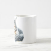 Mug Maine Coon Chat Love in Watercolor (Centre)