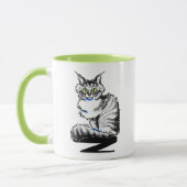 Mug Maine Coon Tabby Cat Off-Leash Art™ (Gauche)