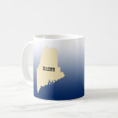 Mug - Maine State Map avec la ville (Devant gauche)