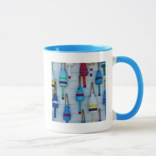 Mug Maine, Stonington, bouées décoratives de homard