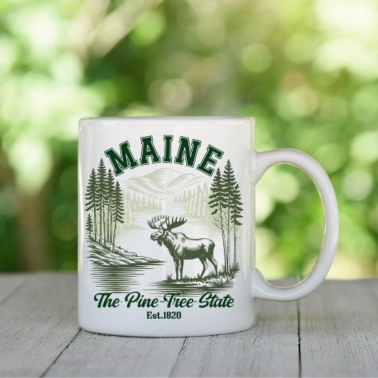 Mug Maine Wilderness Scenic Forest Design