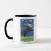 Mug MaineMoose au clair de lune (Gauche)