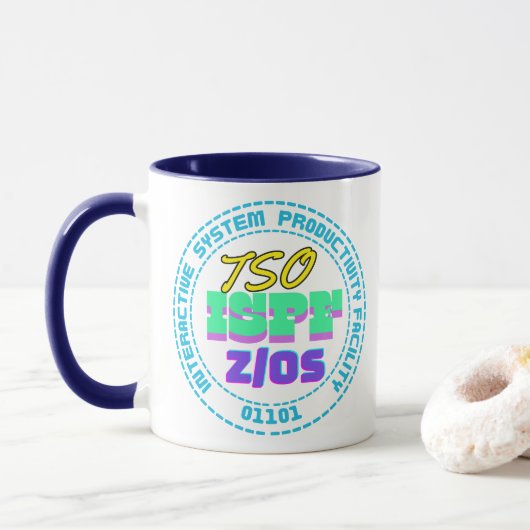 Mug Mainframe TSO-ISPF Interactive System (Avec donut)