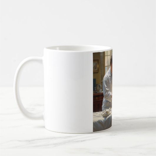 Mug Mains attenantes : Siroter avec compassion (Gauche)