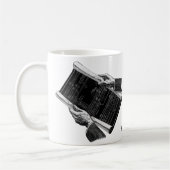 Mug Mains avec plans architecturaux bleus, entreprise  (Gauche)