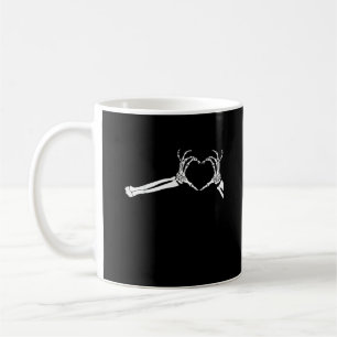 Mug Mains Coeur Squelette Drôle. Halloween Costume pea