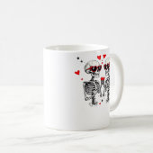 Mug Mains Coeur Squelette Pour Trending (Devant droit)