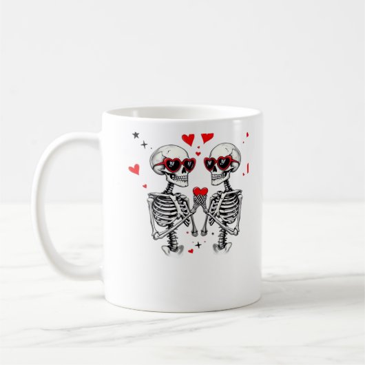 Mug Mains Coeur Squelette Pour Trending (Gauche)