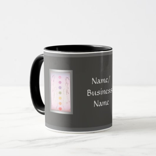 Mug Mains de guérison holistique Argent (Devant gauche)