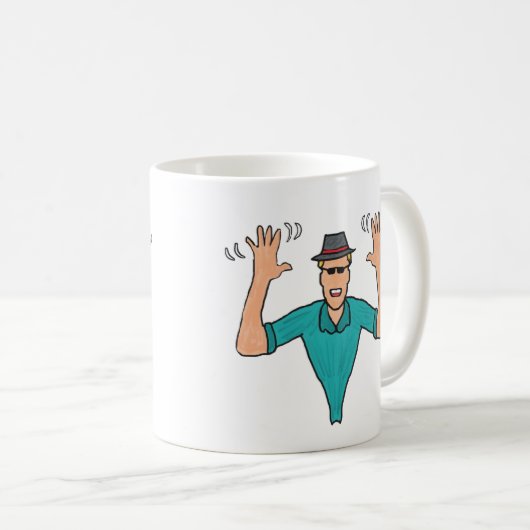 Mug Mains de jazz (Devant droit)