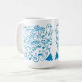 Mug Mains de musique - conception ASL (Devant gauche)