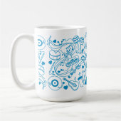 Mug Mains de musique - conception ASL (Gauche)
