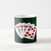 Mug Mains de poker - Brosse royale - Coeur (Centre)