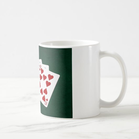Mug Mains de poker - Brosse royale - Coeur (Droite)