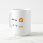 Mug Mains Diamond Bitcoin (Devant gauche)