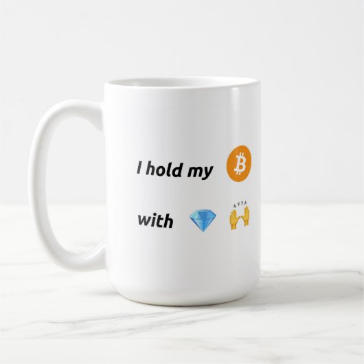 Mug Mains Diamond Bitcoin (Gauche)