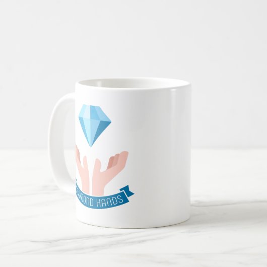 Mug Mains en diamant (Devant gauche)