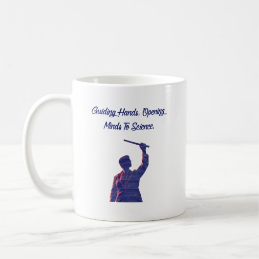 Mug Mains guidant l'ouverture d'esprit à la science Pr (Gauche)