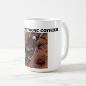 Mug Maintenant C'Est Du Café Fort ! Skeleton Grave Pho (Devant droit)
