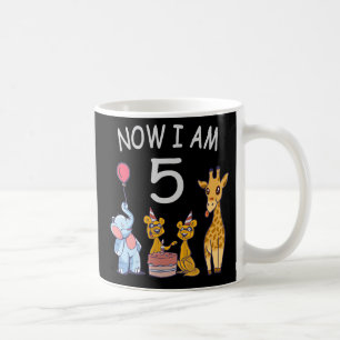 Mug Maintenant, j'ai 5 ans 5e anniversaire au Zoo