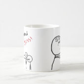 Mug Maintenant visage Meme comique de rage de baiser (Centre)